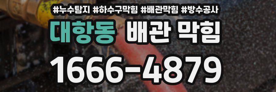 대항동 배관 막힘