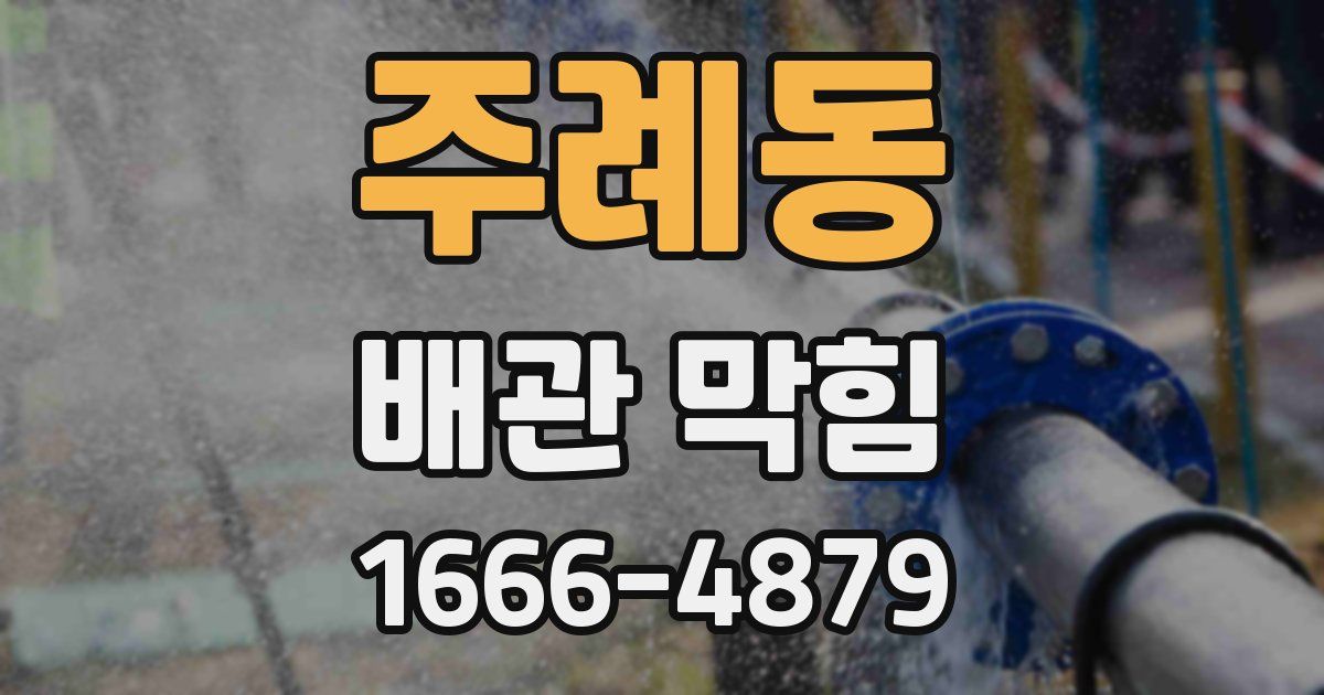 주례동 배관 막힘
