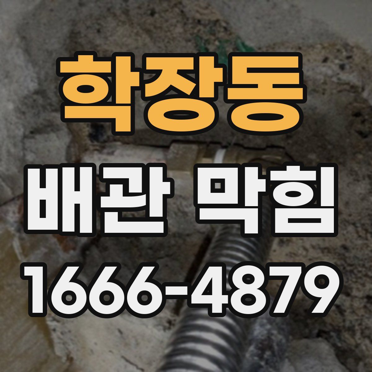 학장동 배관 막힘