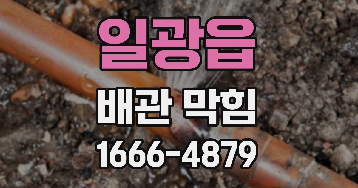 일광읍 배관 막힘