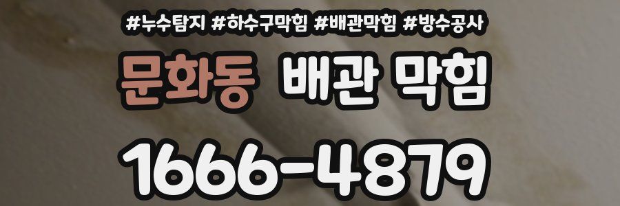 문화동 배관 막힘