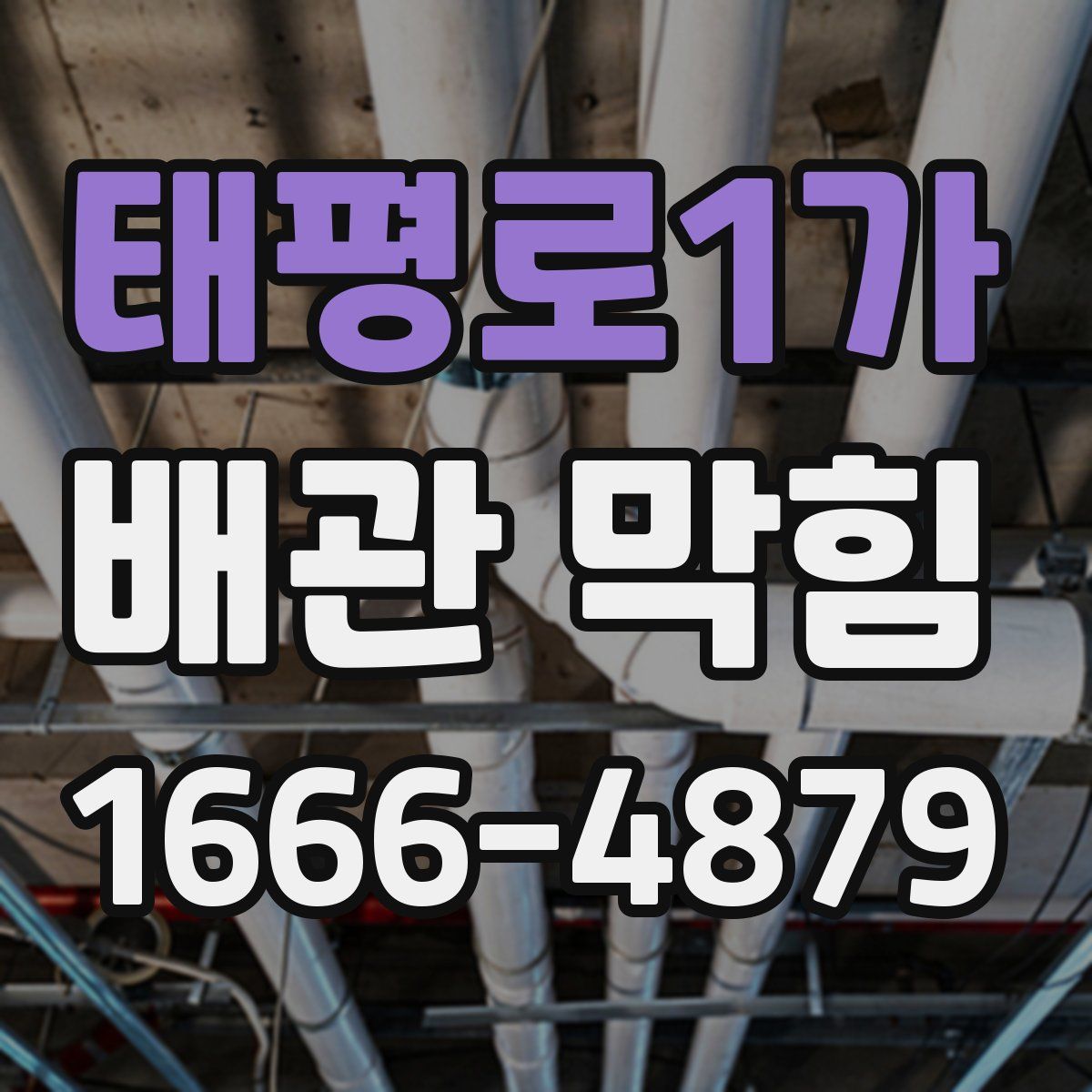 태평로1가 배관 막힘