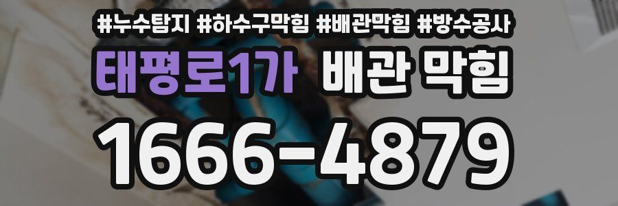 태평로1가 배관 막힘