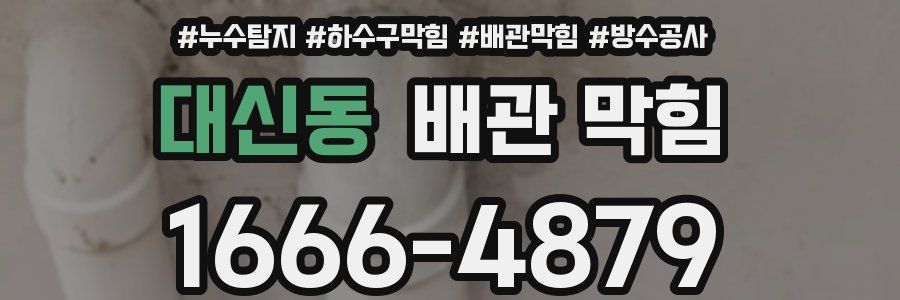 대신동 배관 막힘