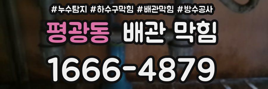 평광동 배관 막힘