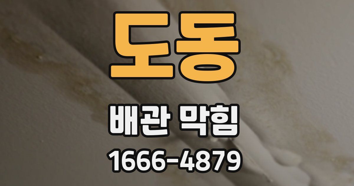 도동 배관 막힘