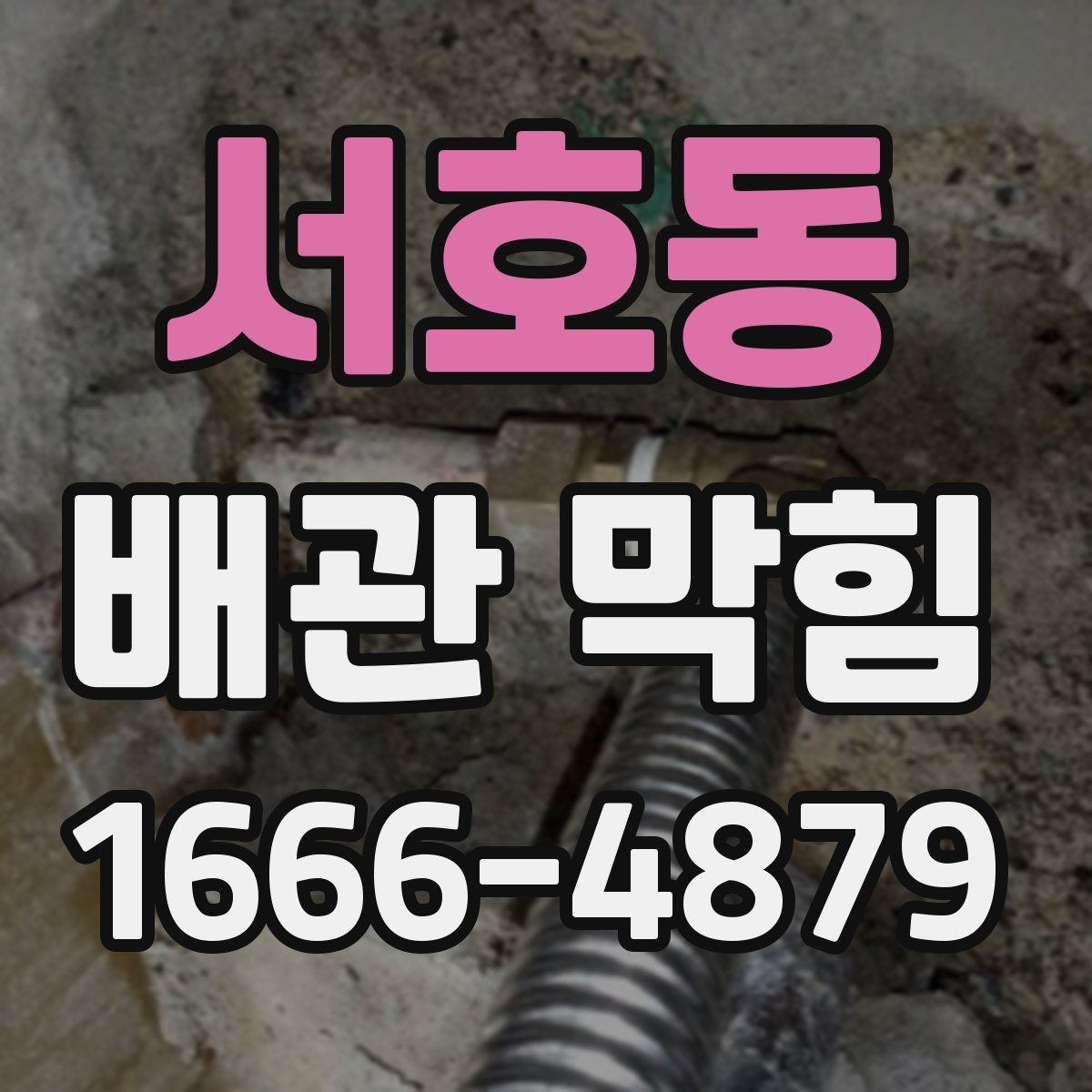 서호동 배관 막힘