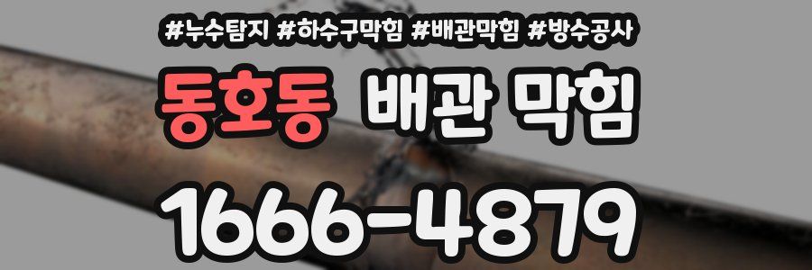 동호동 배관 막힘