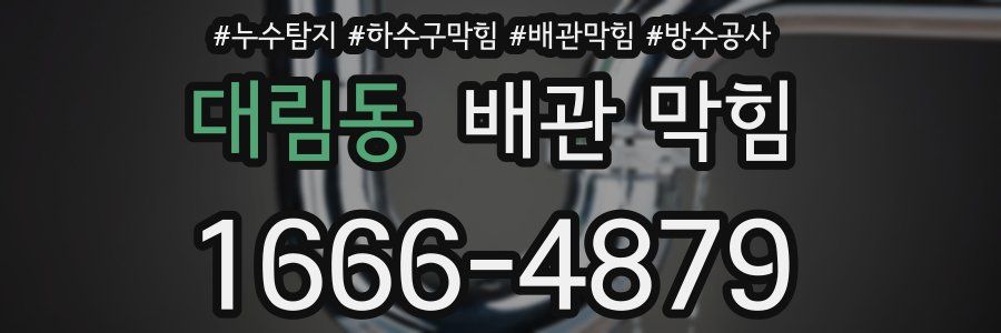 대림동 배관 막힘