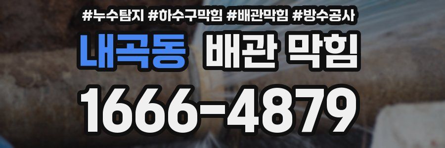 내곡동 배관 막힘
