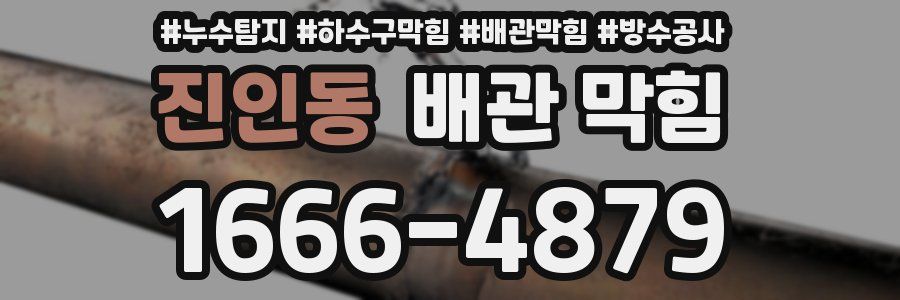 진인동 배관 막힘