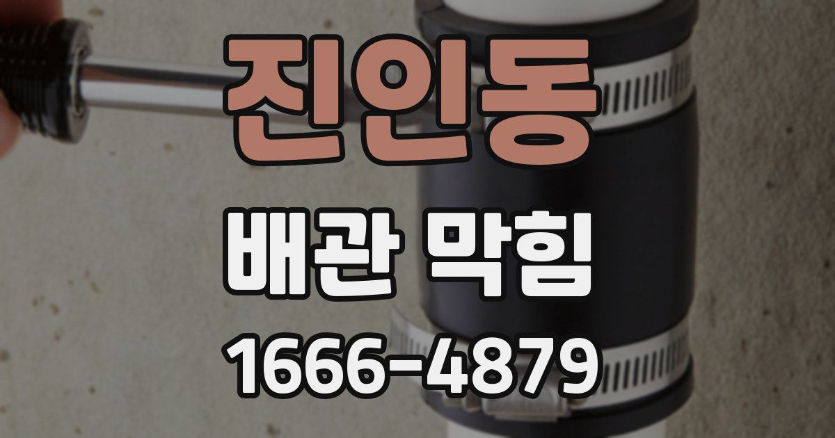 진인동 배관 막힘