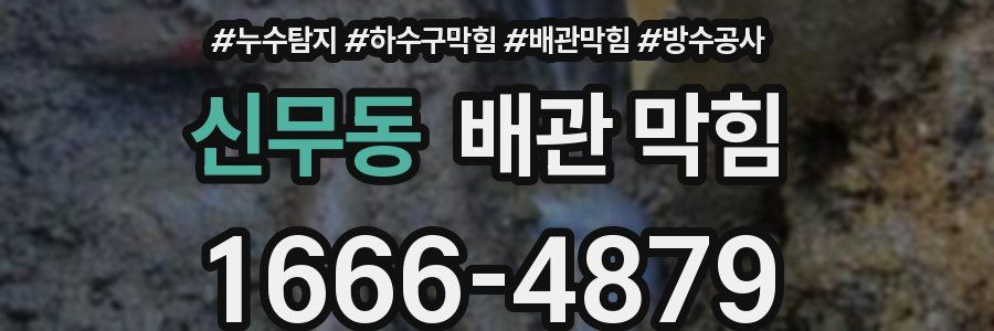 신무동 배관 막힘