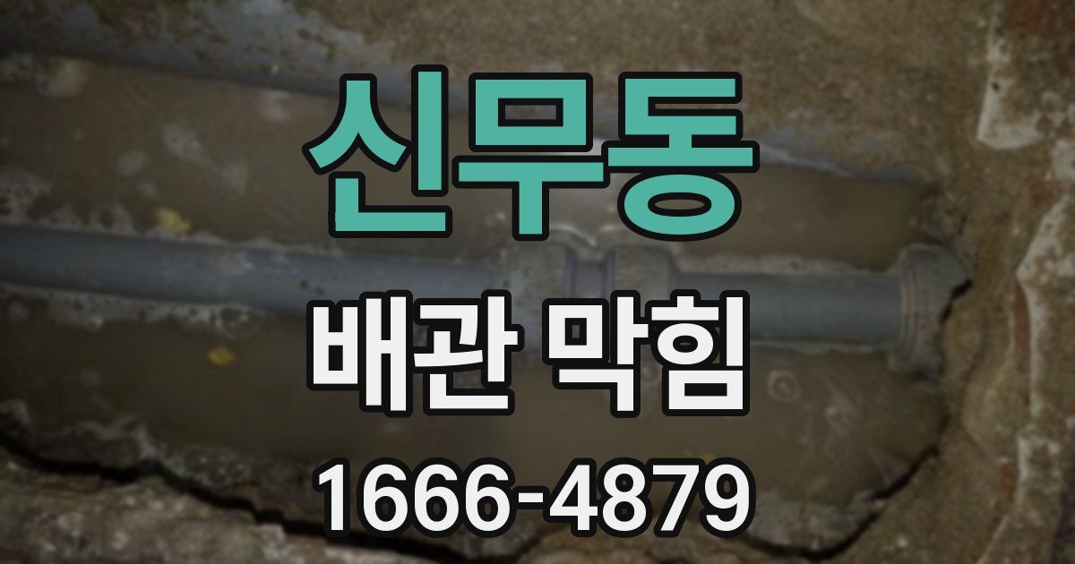 신무동 배관 막힘
