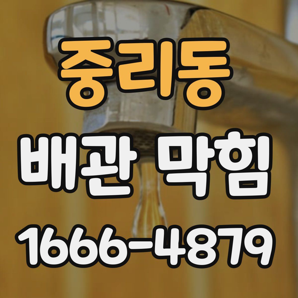 중리동 배관 막힘