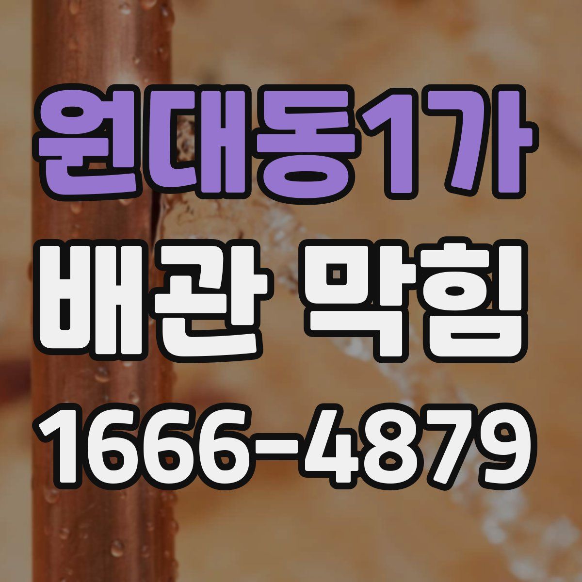 원대동1가 배관 막힘