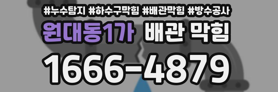 원대동1가 배관 막힘