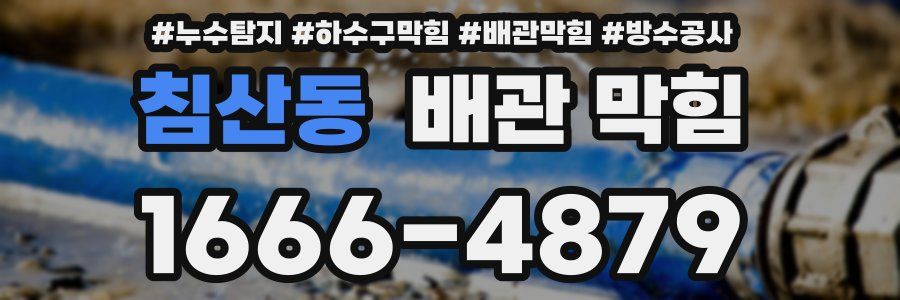 침산동 배관 막힘