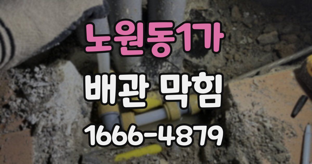 노원동1가 배관 막힘