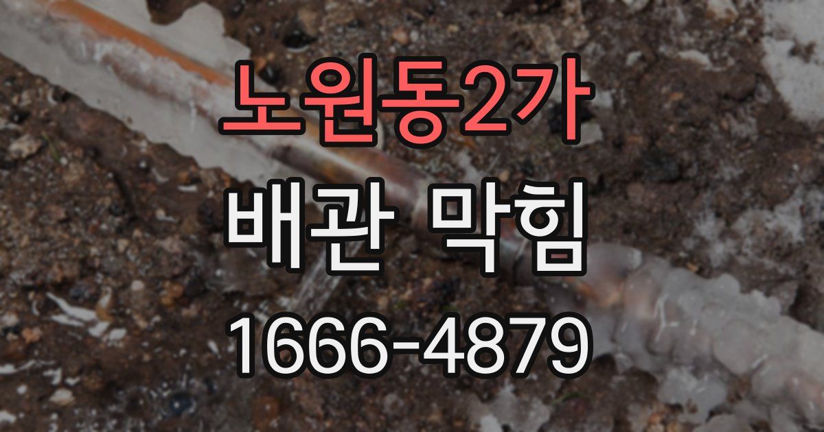 노원동2가 배관 막힘
