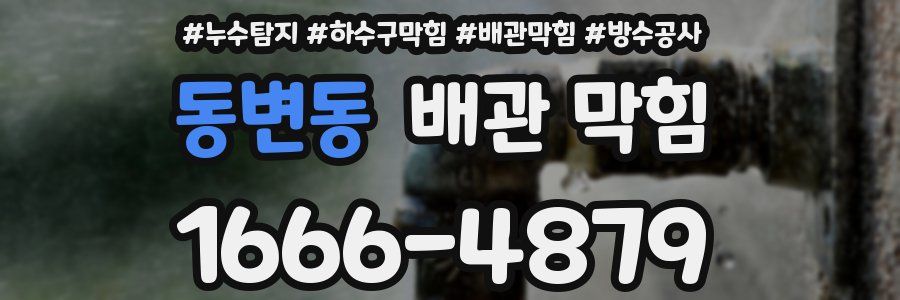 동변동 배관 막힘