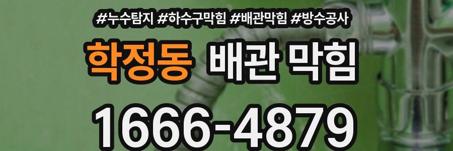 학정동 배관 막힘