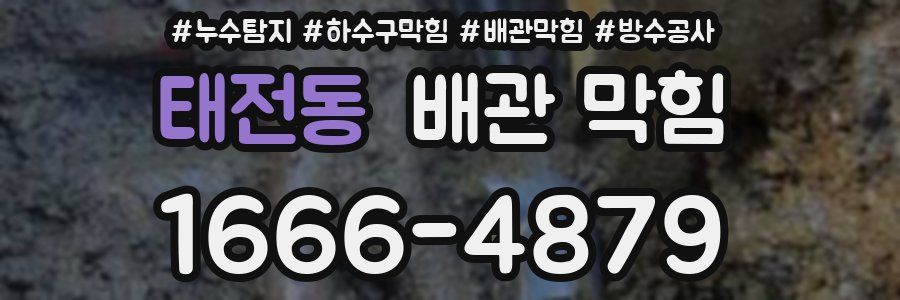 태전동 배관 막힘