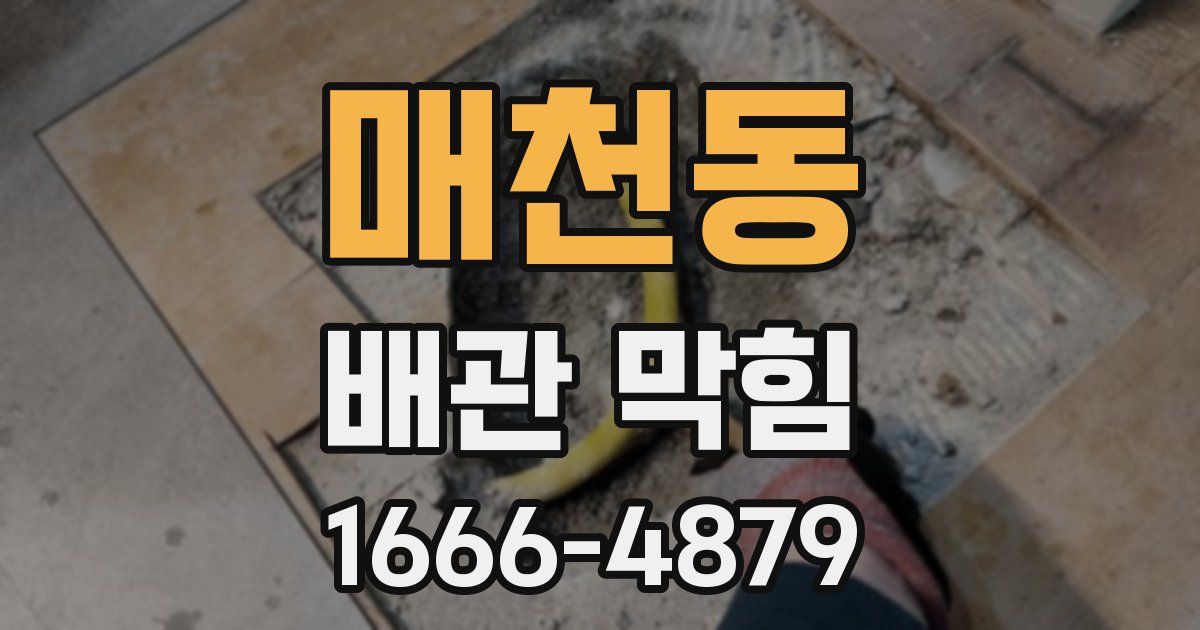 매천동 배관 막힘