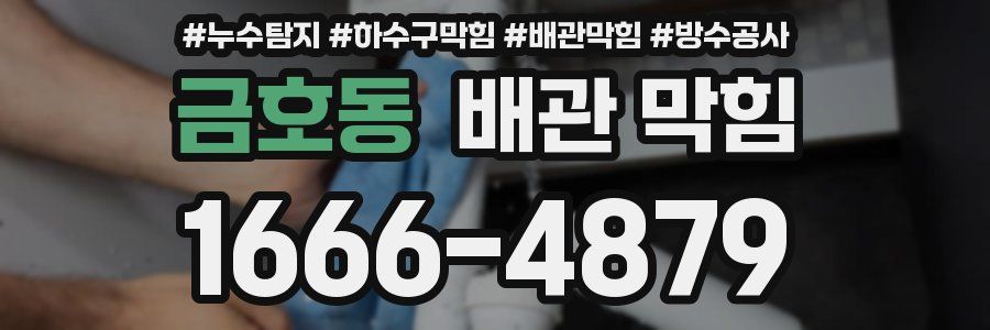 금호동 배관 막힘