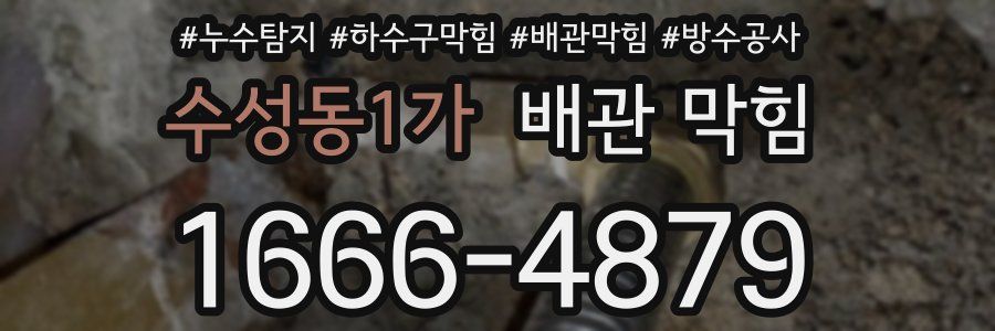 수성동1가 배관 막힘