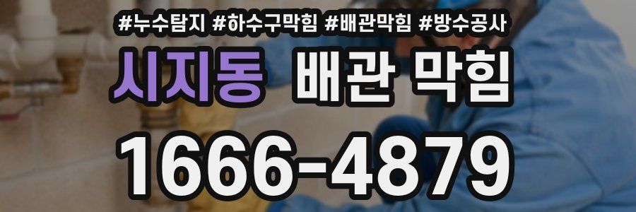 시지동 배관 막힘
