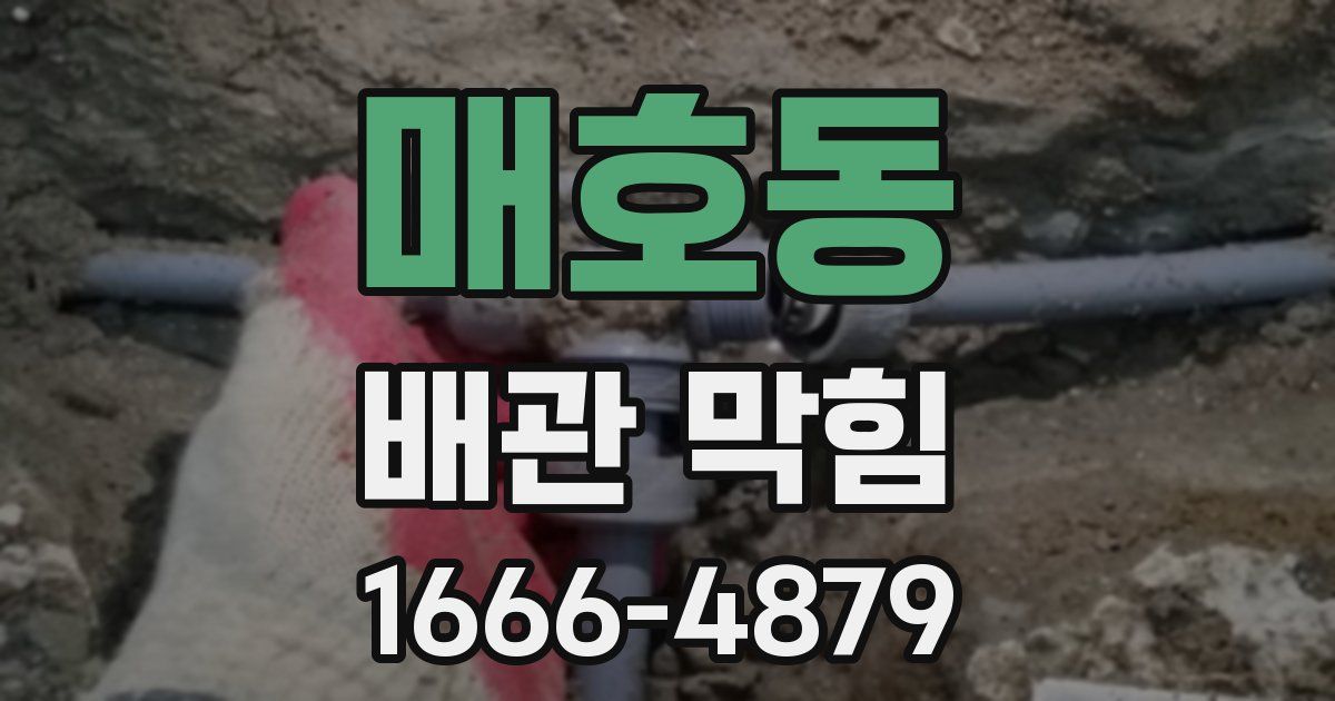 매호동 배관 막힘