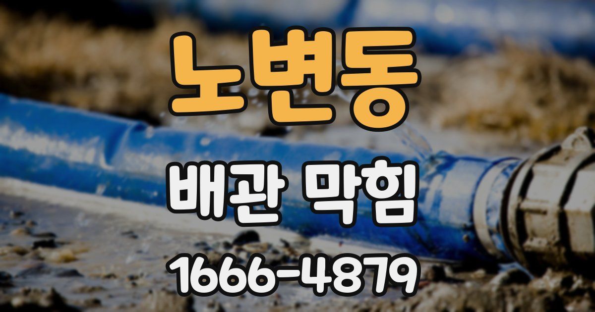 노변동 배관 막힘