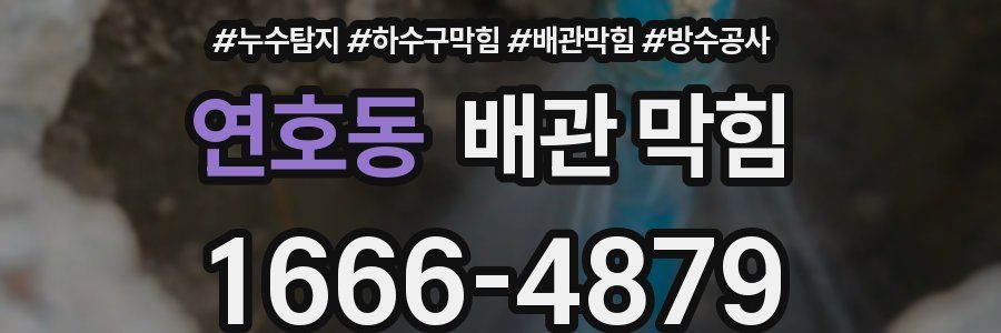 연호동 배관 막힘