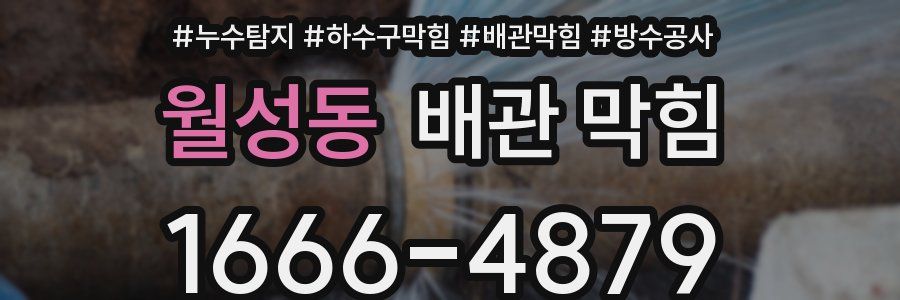 월성동 배관 막힘
