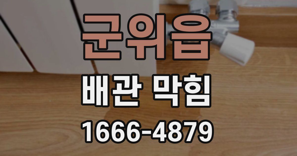 군위읍 배관 막힘