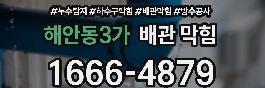 해안동3가 배관 막힘