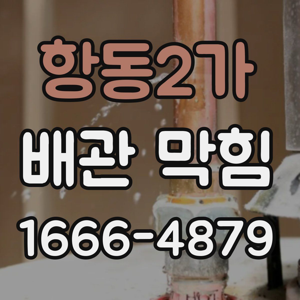 항동2가 배관 막힘