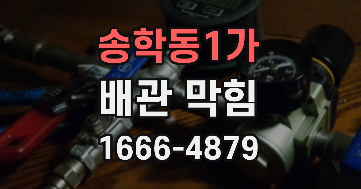 송학동1가 배관 막힘