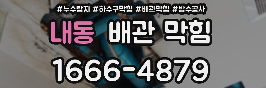 내동 배관 막힘