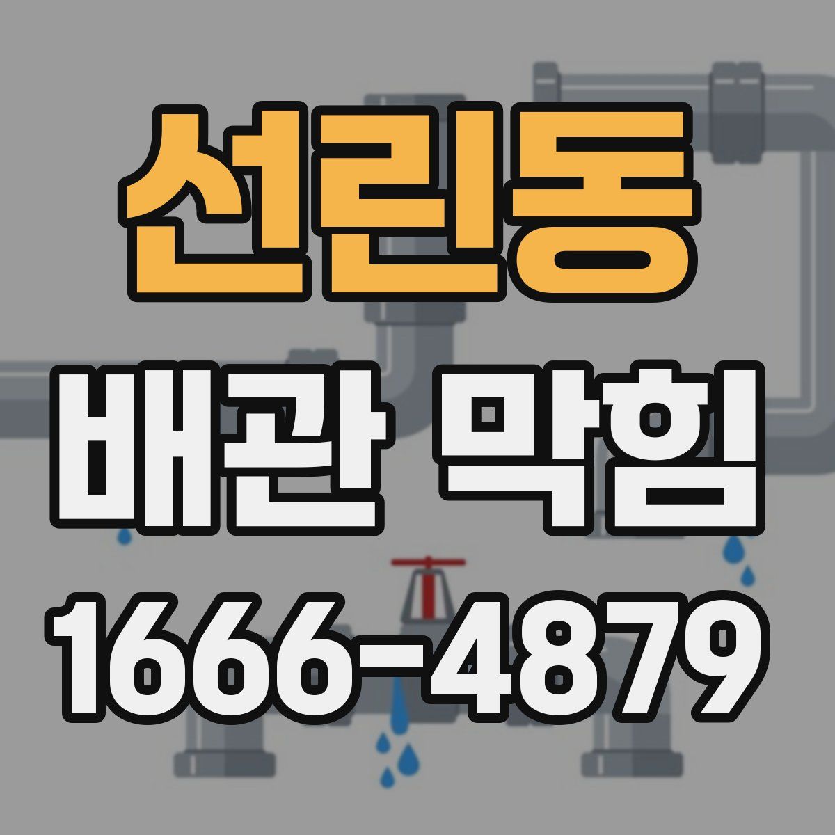 선린동 배관 막힘