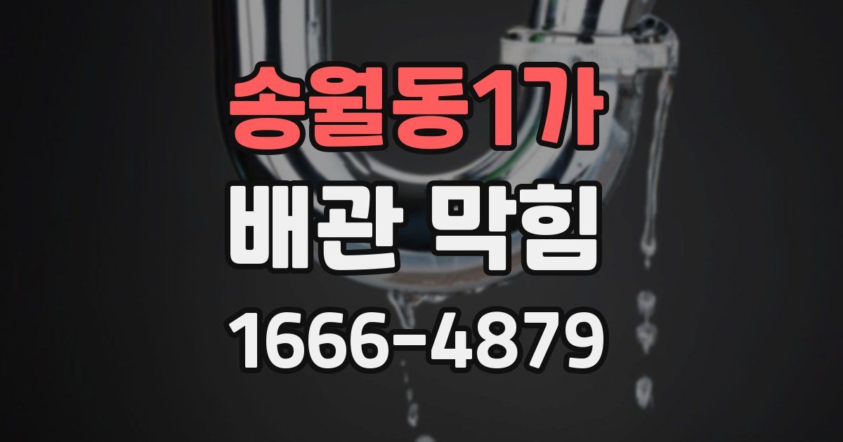 송월동1가 배관 막힘