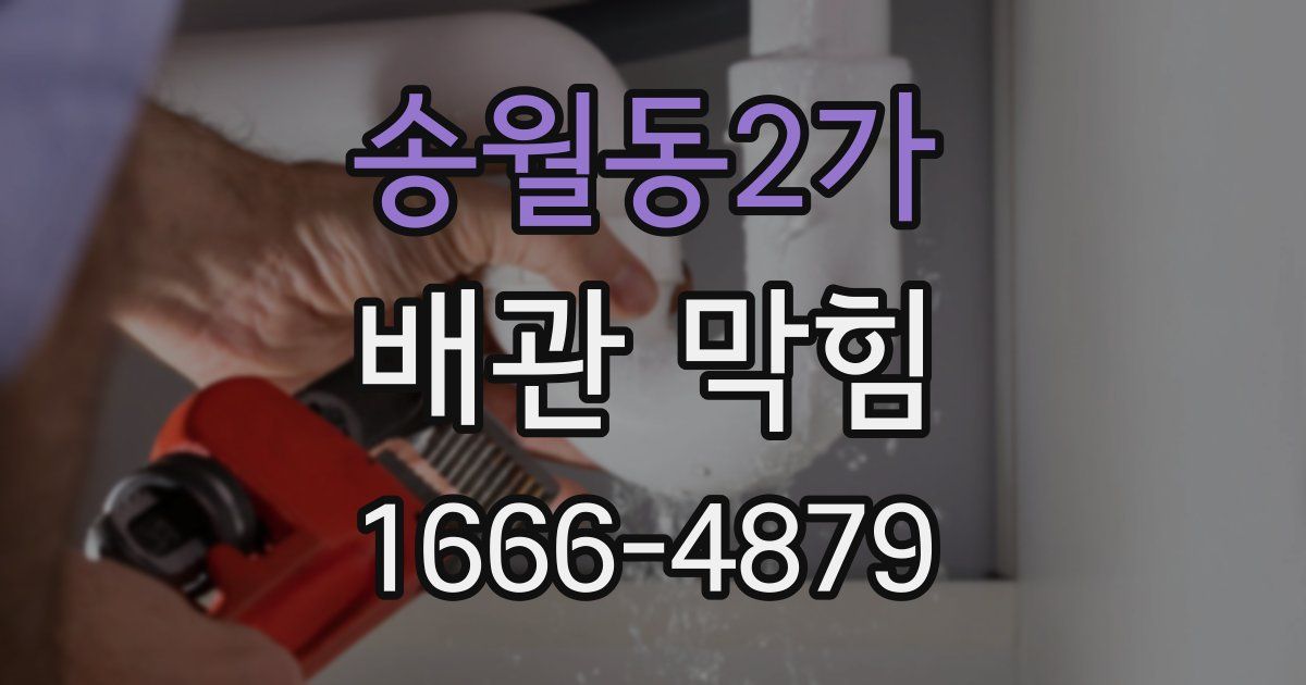 송월동2가 배관 막힘