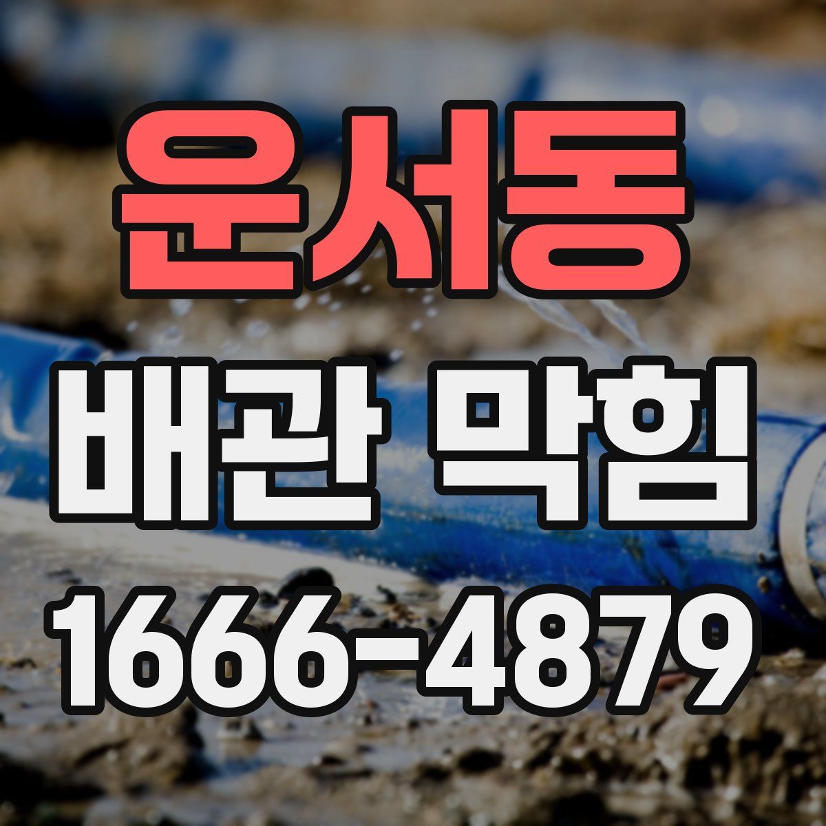 운서동 배관 막힘