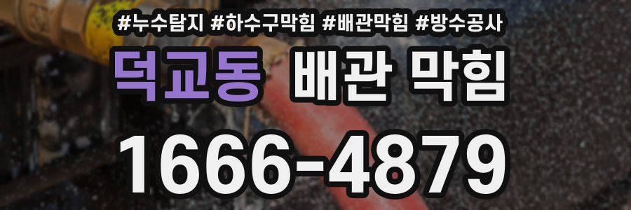 덕교동 배관 막힘