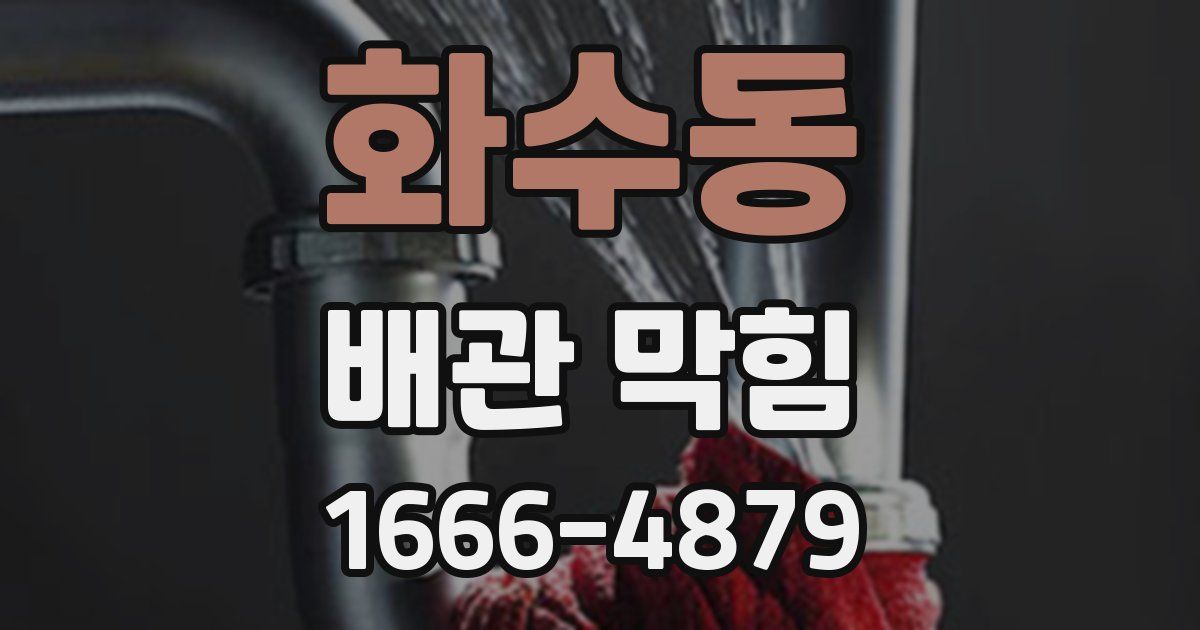 화수동 배관 막힘