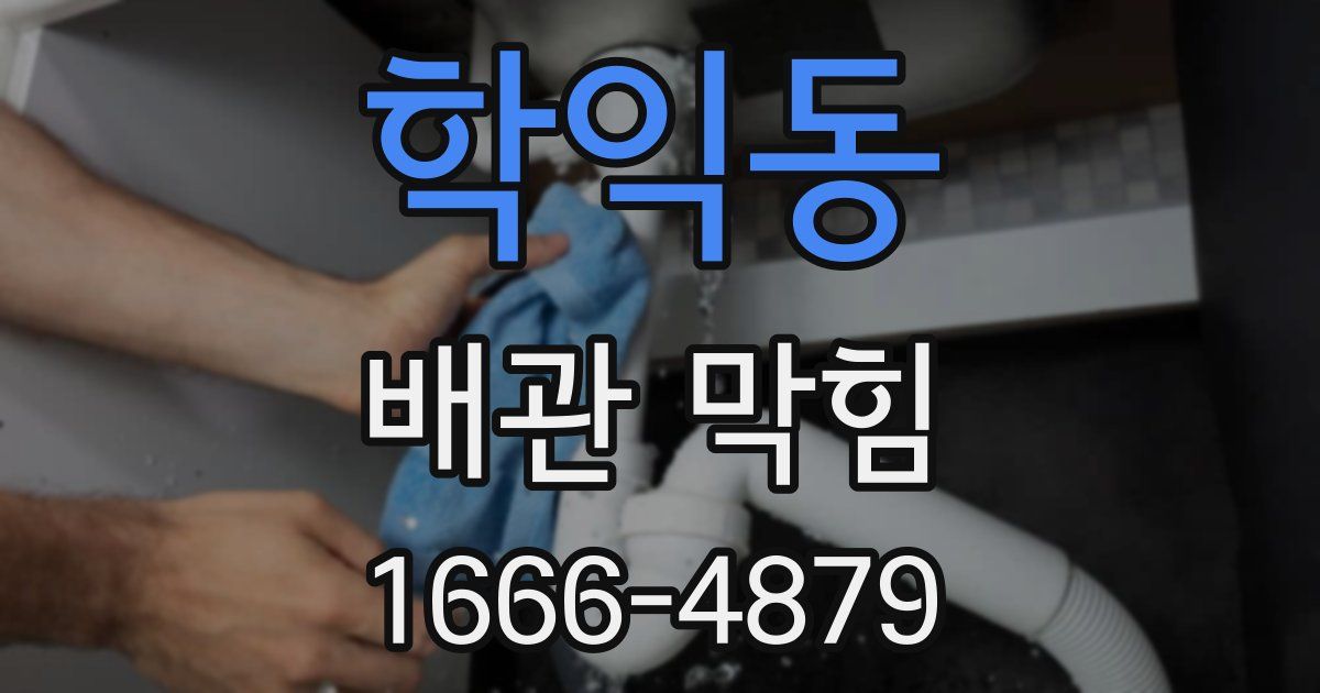 학익동 배관 막힘