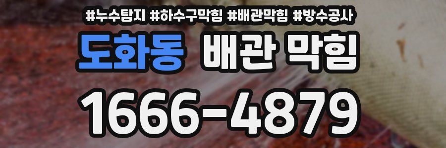 도화동 배관 막힘