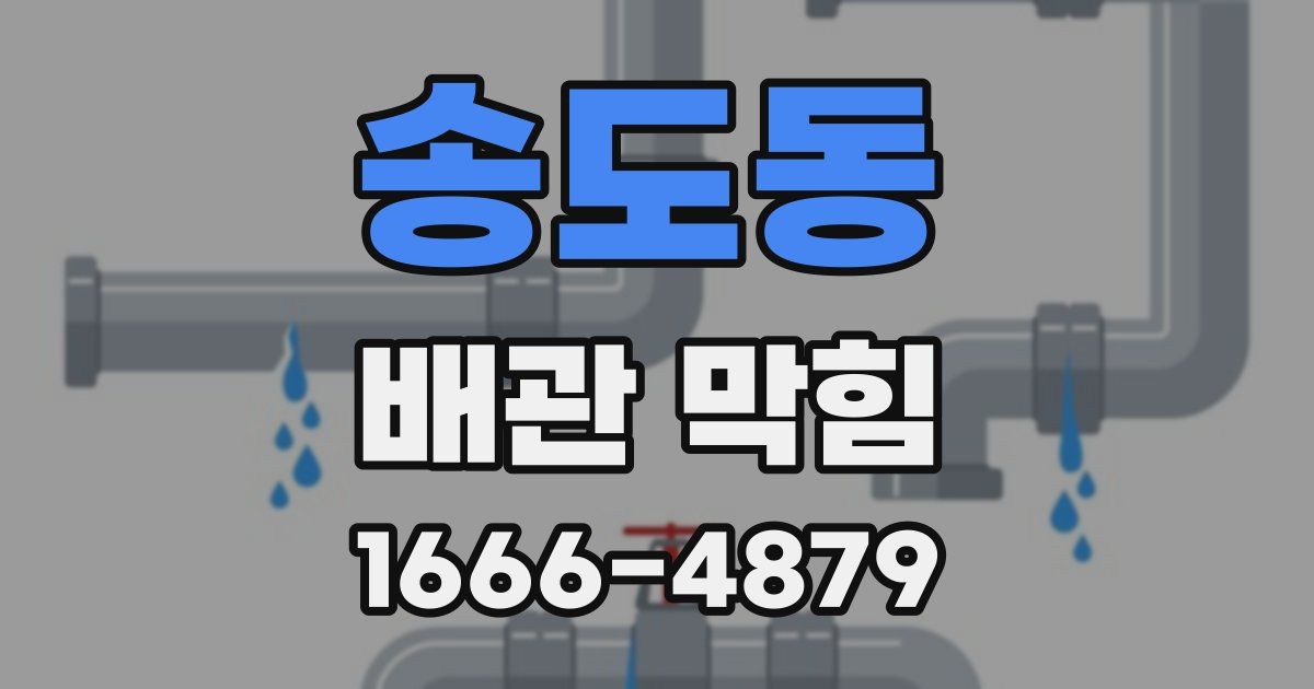 송도동 배관 막힘