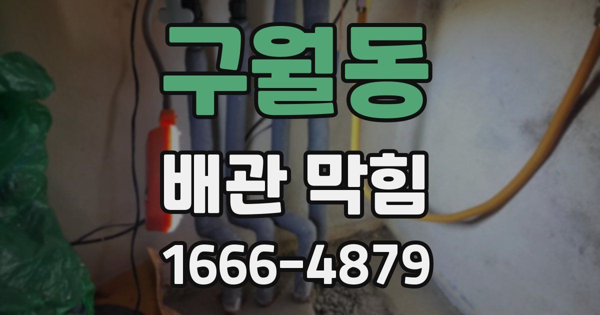구월동 배관 막힘
